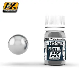 Xtreme metalizer, białe aluminium / 30ml