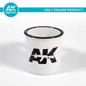 Kubek ceramiczny biały z logo AK