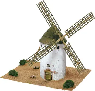 Model ceramiczny - Wiatrak w La Mancha - Hiszpania, w.XVI