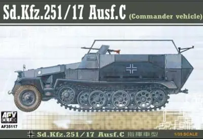 Niemiecki wóz radiowy Hanomag SdKfz 251/17 Ausf C
