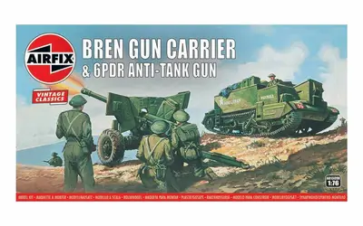 Brytyjski ciągnik Bren Gun Carrier i działo przeciwpancerne 6pdr, seria Vintage Classics