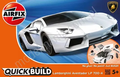 Samochód Lamborghini Aventador biały (seria Quick Build)