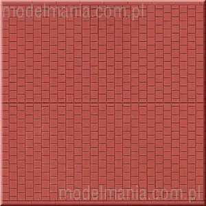Polistyren - Płyta chodnikowa brązowa 10x20cm
