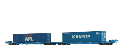 Wagon kontenerowy podwójny typ Sffggmrrss36 „APL / HANJIN”, AAE