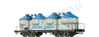 Wagon towarowy silos na pył typ KKds55 "Bayern cement"