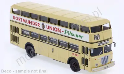Autobus piętrowy Büssing D2U 1960, BVG - Dortmunder Union Pilsener,