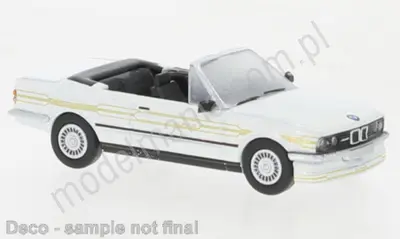 BMW Alpina C2 2.7 Cabriolet; biały z listwą dekoracyjną; 1986 rok