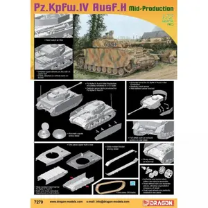Niemiecki czołg średni PzKpfW IV Ausf H, środkowa produkcja