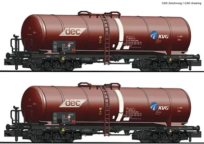 Zestaw 2 wagonów platform typ KVG / DEC