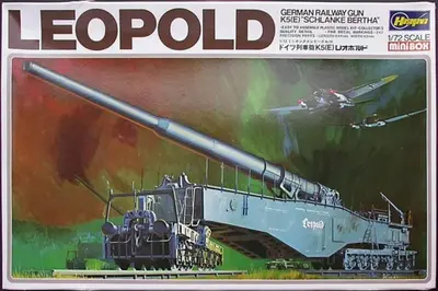 Niemieckie działo kolejowe K5 280mm Leopold, z obsługą