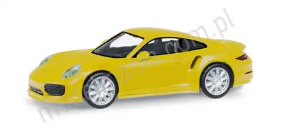 Porsche 911 Turbo, żółty