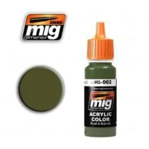 Farba akrylowa Ammo Mig - Olivgrun Opt.2 RAL 6003