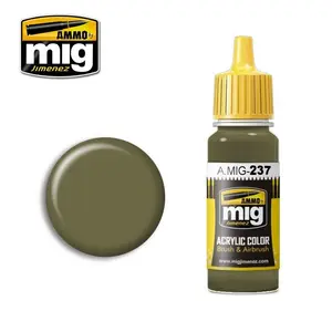 Farba akrylowa Ammo Mig - Dark Olive Drab FS 23070