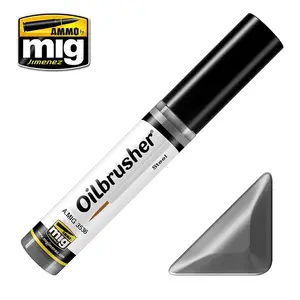 Farba olejna Oilbrusher Ammo Mig - Steel