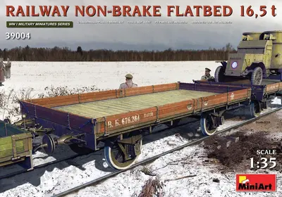 Sowiecki wagon towarowy platforma 16,5t, bez hamulców