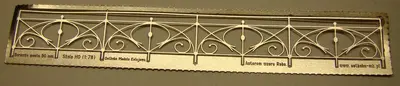 Fototrawione barierka mostu/estakady wzór 1 (91 mm x 10,0 mm (12,5 z nóżkami))