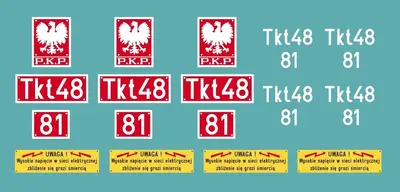 Kalkomania Tkt48 (tabliczki)