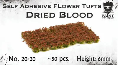 Kępy kwiatów - wyschnięta krew 6mm / 50szt.