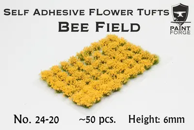 Kępy kwiatów - Bee Field 6mm / 50szt.