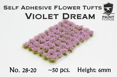 Kępy kwiatów - Violet Dream 6mm / 50szt.