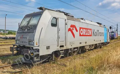 Elektrowóz EU43 Orlen KolTrans z dźwiękiem