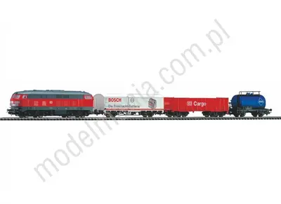 Analogowy zestaw startowy: pociąg towarowy BR 218 DB Cargo