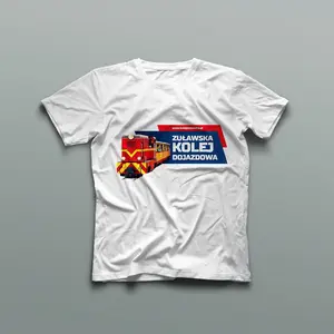 T-Shirt z logo Żuławska Kolej Dojazdowa, męska XL