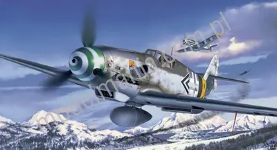 Niemiecki myśliwiec Messerschmitt Bf-109G-6 wczesna & późna wersja