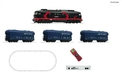 Cyfrowy zestaw startowy z21: Towarowy pociąg ze spalinowozem 232 Cargounit/PKP