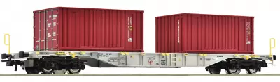 Wagon kontenerowy typ Sgns z ładunkiem, AAE