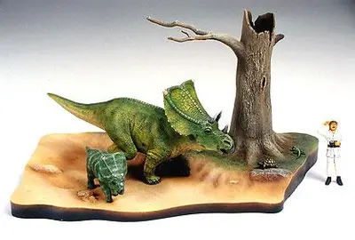 Dinozaur Chasmosaurus Diorama