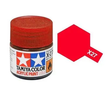 Farba akrylowa - X-27 Clear Red gloss / 10ml