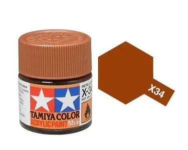 Farba akrylowa - X-34 Metallic Brown gloss / 10ml