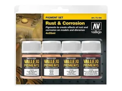 Zestaw 4 pigmenty - 35 ml. Rust & Corrosion