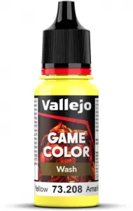 VALLEJO 73208 Game Color Wash 18 ml. Yellow