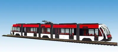 Solaris Tramino czerwono-biały, 3 DEPOT.
