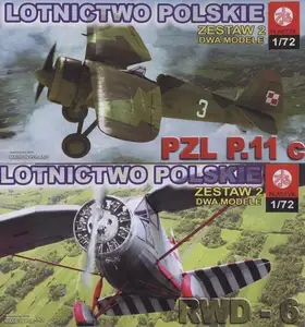 Zestaw samolotów RWD-6 + PZL P.11c
