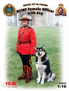 Policjantka z psem z Kanadyjskiej Królewskiej Policji Konnej