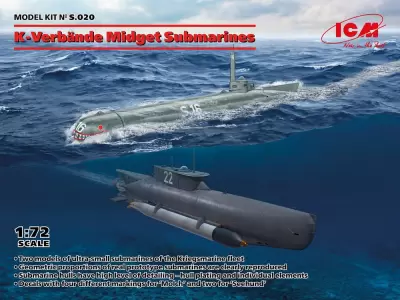 ICM S.020 K-Verbande midget submarine 1/72