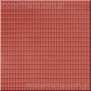 Polistyren - Dachówka czerwona 10x20cm
