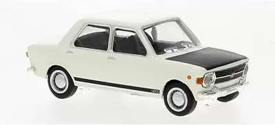 Fiat 128 biały, czarna maska; 1969 rok