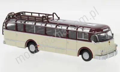 Saurer 5 GVF-U ciemnoczerwony, beżowy, 1951, autobus