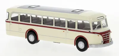 IFA H 6 B autobus, jasnobeżowy, czerwony, 1953