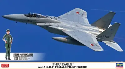 Japoński myśliwiec F-15J Eagle w/J.A.S.D.F. z figurą pilotki