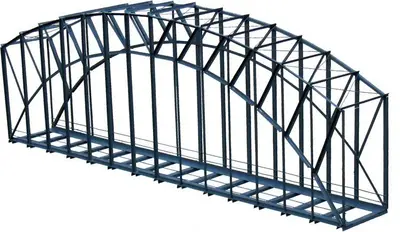 Most kratowy, jednotorowy l=40cm