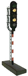 Semafor 5 LED Ø5mm - zielone, czerw, 2x pom, biał