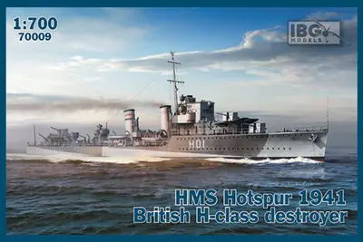 Brytyjski niszczyciel klasy H HMS Hotspur 1941