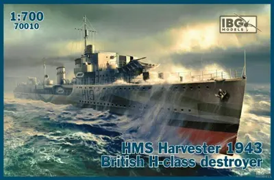 Brytyjski niszczyciel HMS Harvester H19 (klasy H), 1943