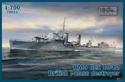 Brytyjski niszczyciel HMS Ilex D61 (klasy I), 1942