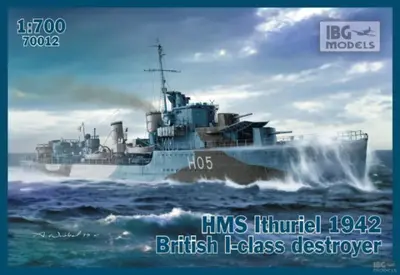 Brytyjski niszczyciel klasy I HMS Ithuriel 1942